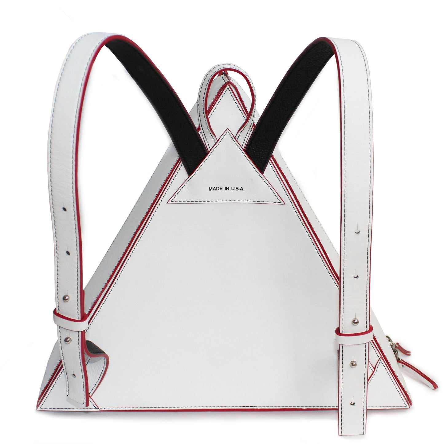 Seoul Triangle Backpack White