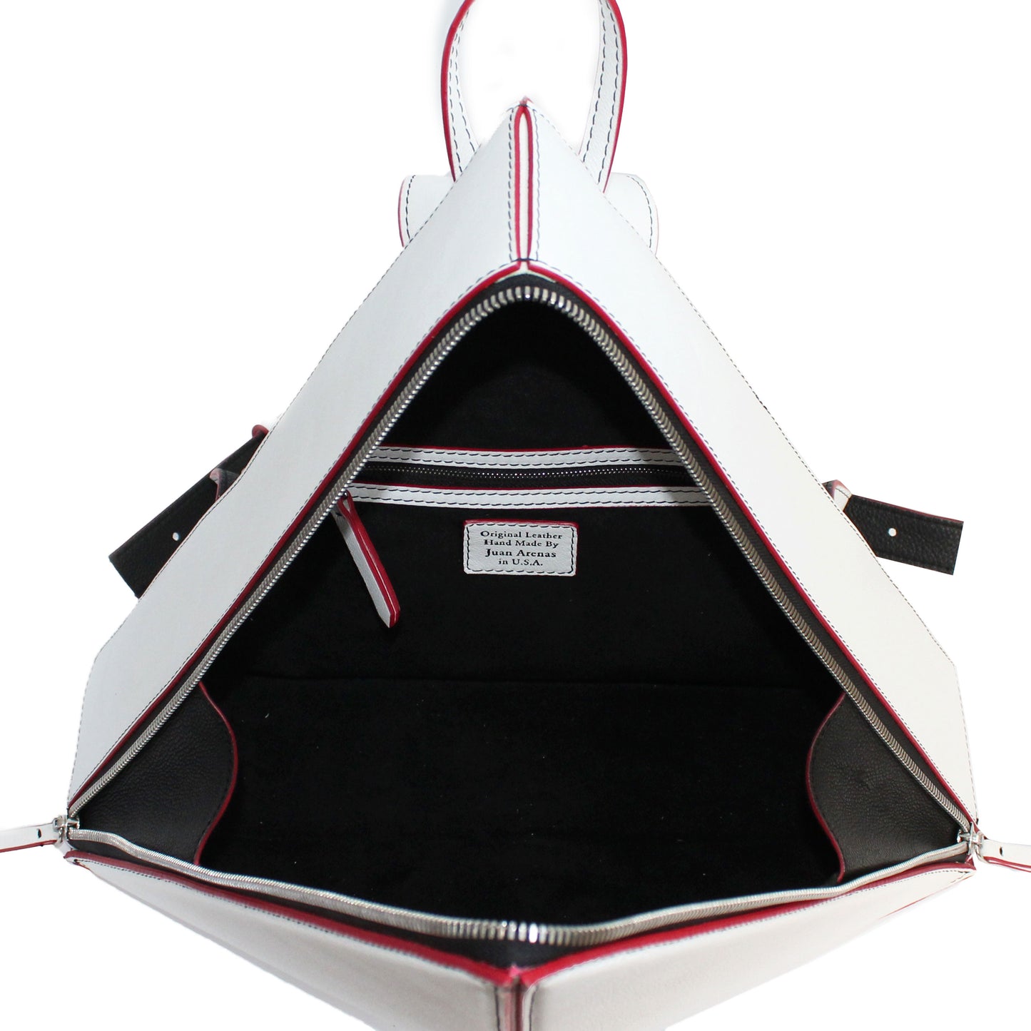 Seoul Triangle Backpack White
