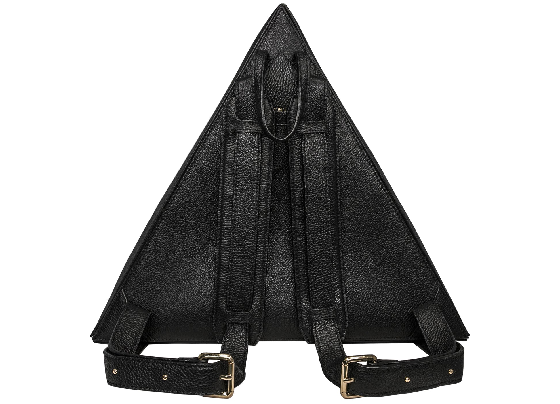 backpack leather triangle Seoul Triangle Backpack Black – Just Art Collector